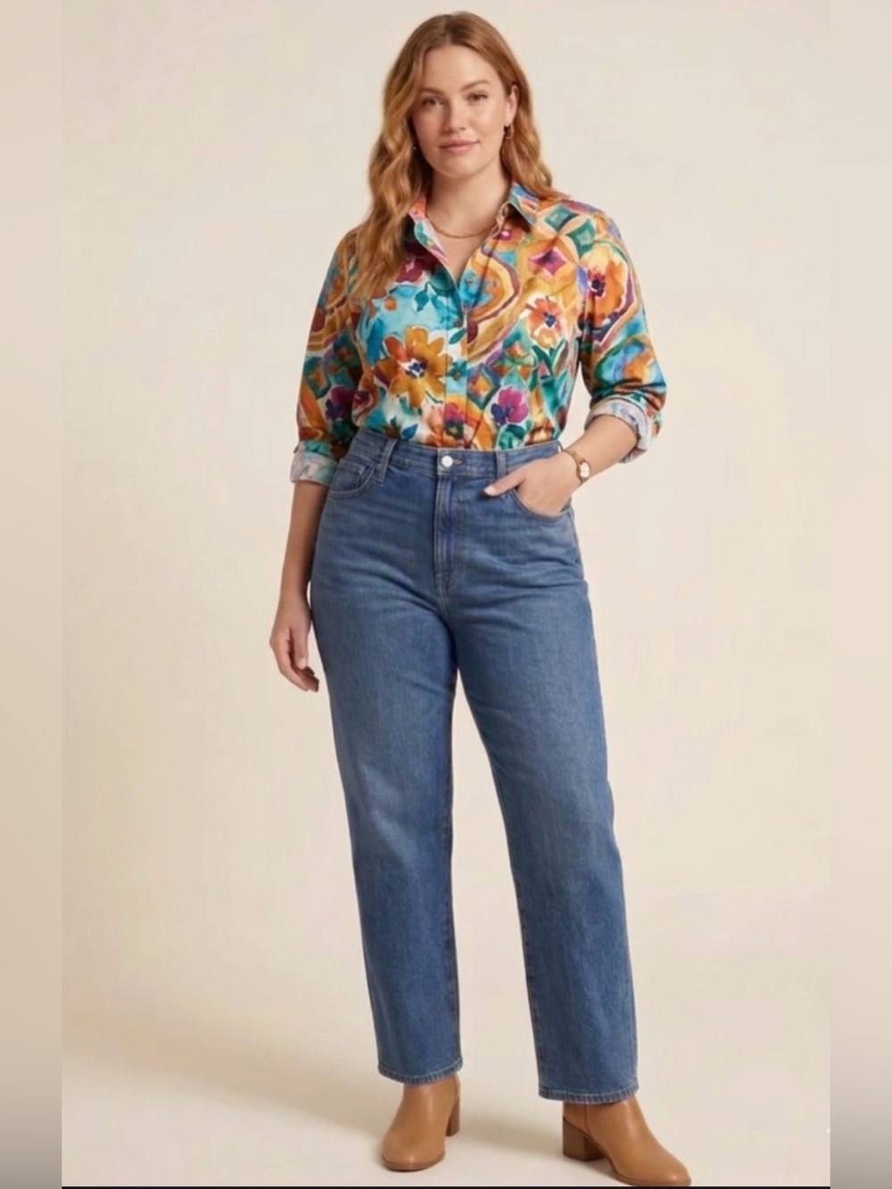 NWT...Madewell Women's Baggy Straight Jeans Size 32...Inseam Is 32"